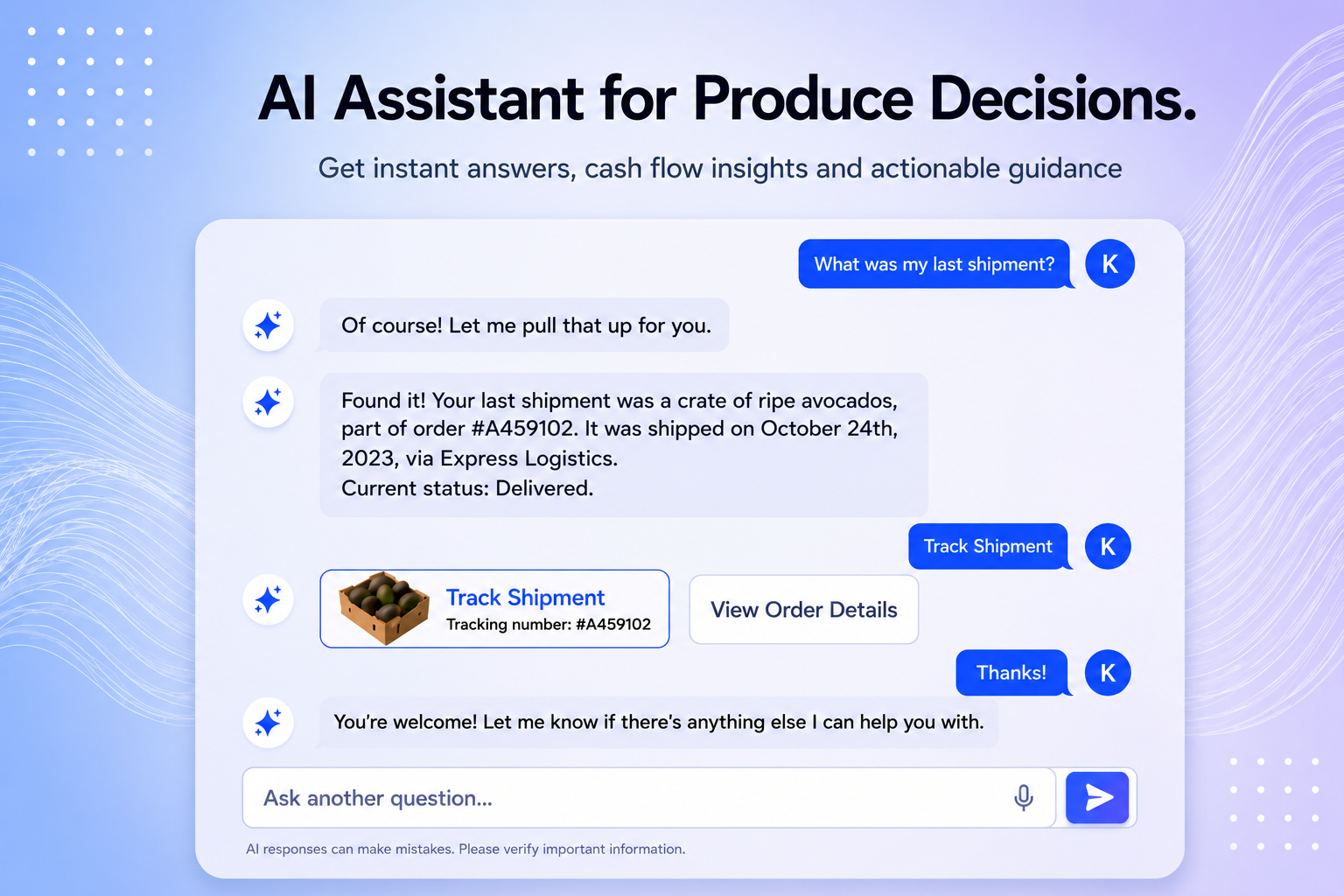 Produce OS dashboard on produceos.com representing AI-assisted produce operations, pricing visibility, and decision support