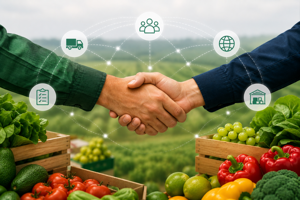 Produce industry relationship network